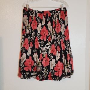 Alfred Dunner Floral Skirt Size 14
